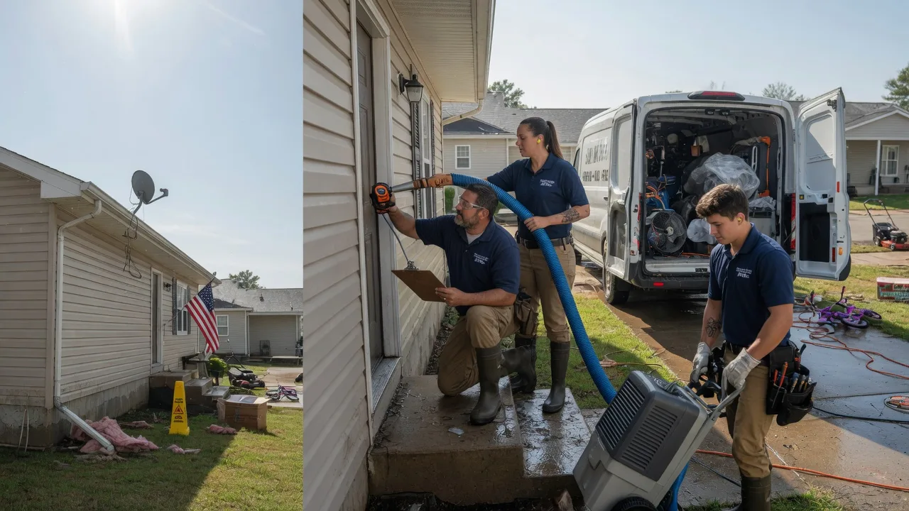 Ceiling Water Damage Restoration in Vian, OK near me